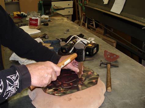 shaping copper by hand